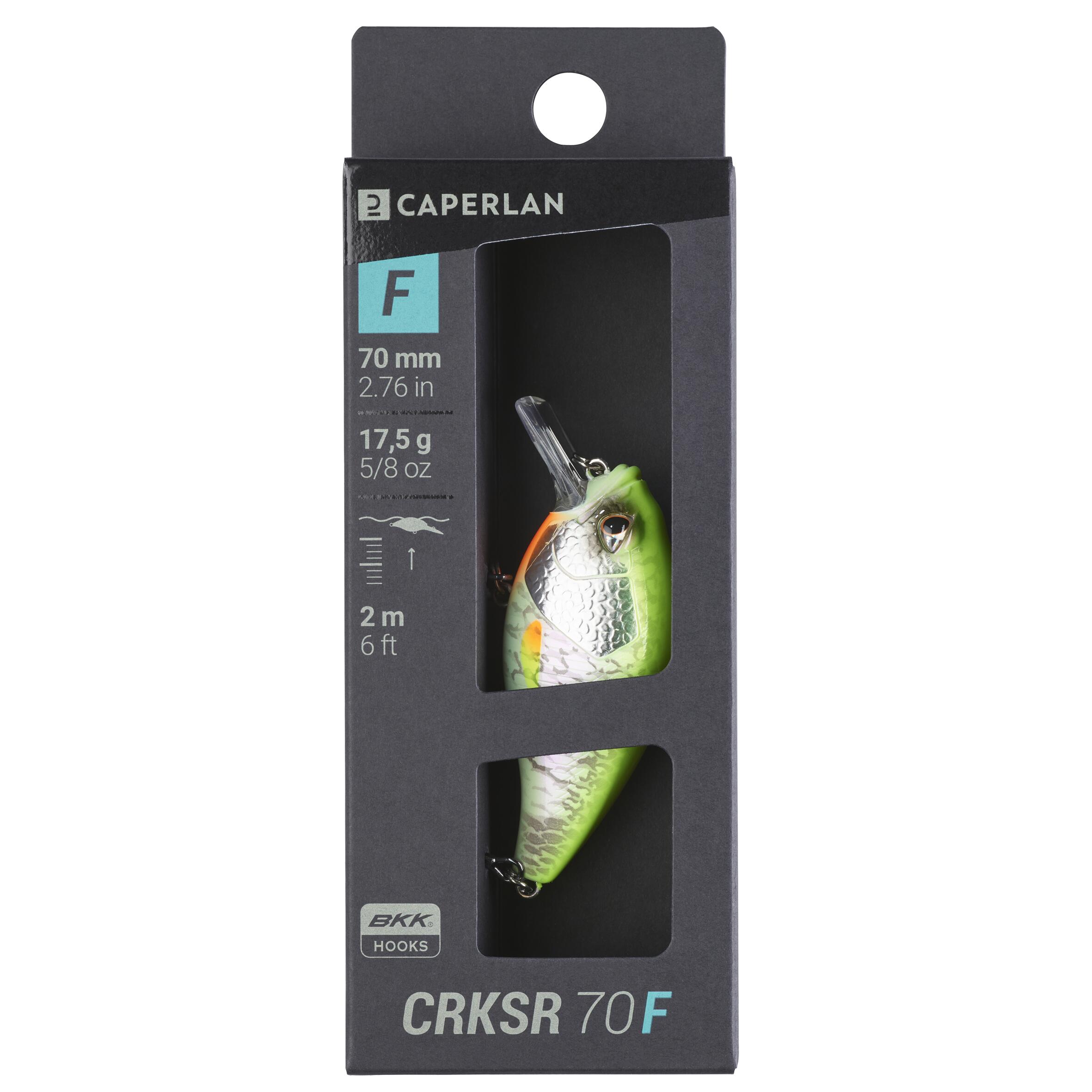 Wobbler Crankbait Shallow Runner WXM CRKSR 70F weiss/gelber Rücken 5/6