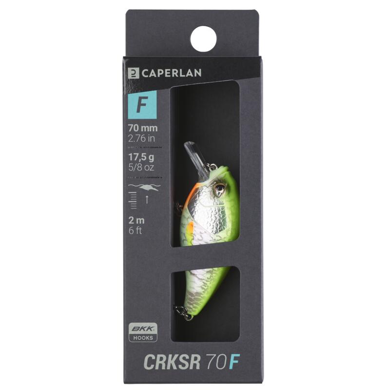 Plug crankbait shallow runner WXM CRKSR 70F wit met gele rug