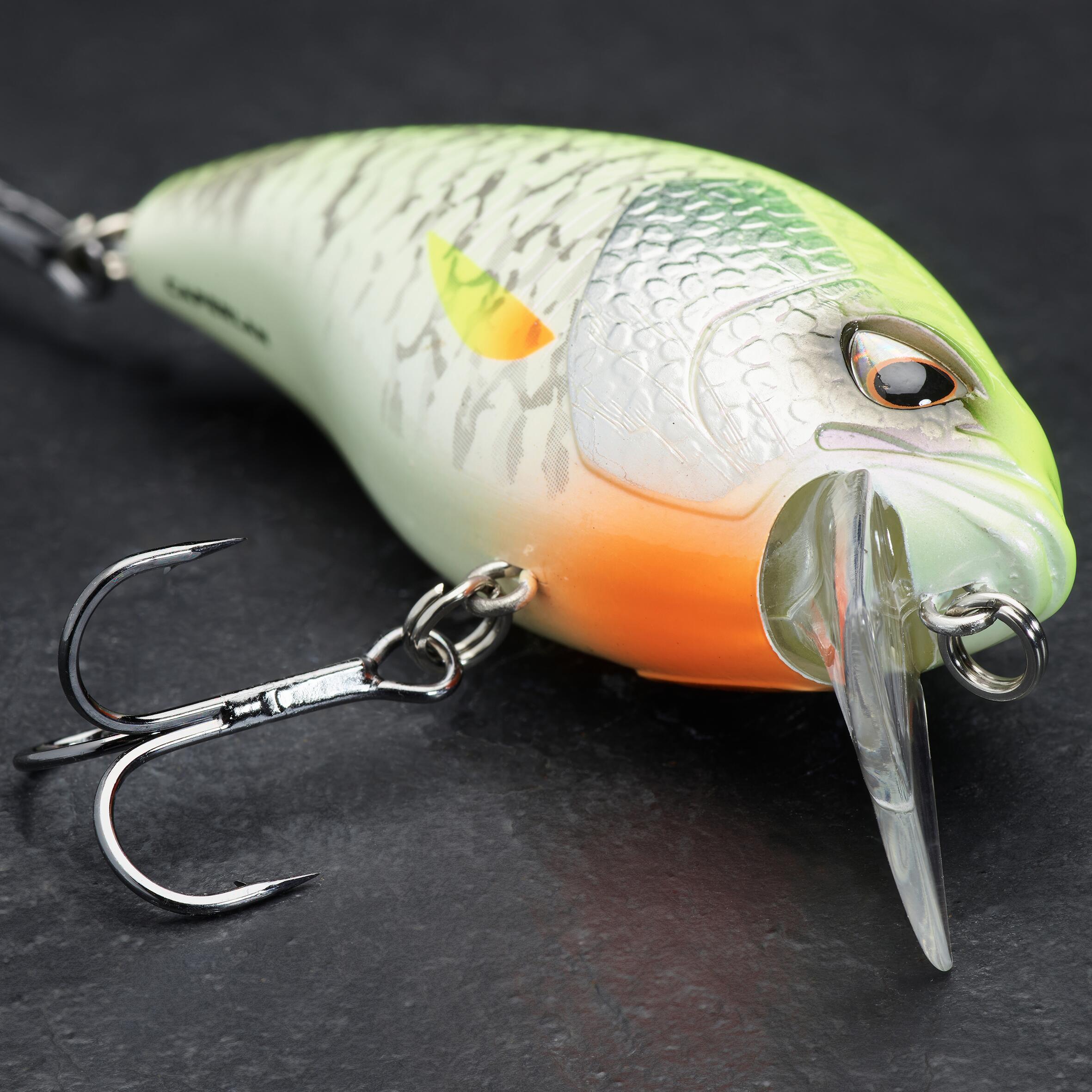 Wobbler Crankbait Shallow Runner WXM CRKSR 70F weiss/gelber Rücken 4/6