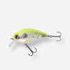 CRANKBAIT HARD LURE SHALLOW RUNNER WXM CRKSR 70F WHITE YELLOW BACK