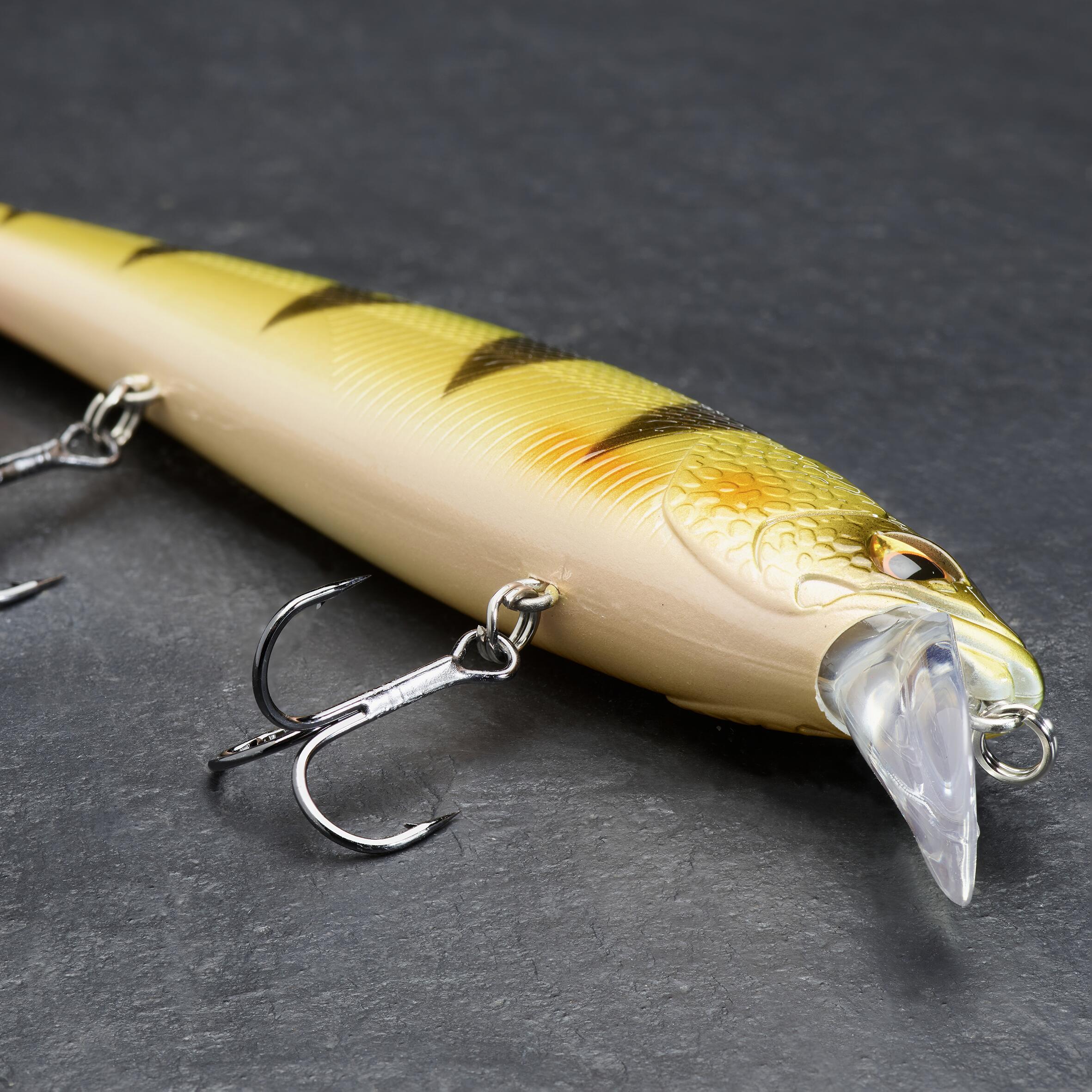 POISSON NAGEUR JERKBAIT MINNOW WXM MNW 130SP PERCHE 4/7