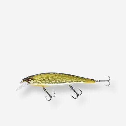 POISSON NAGEUR JERKBAIT MINNOW WXM MNW 130SP BLANC
