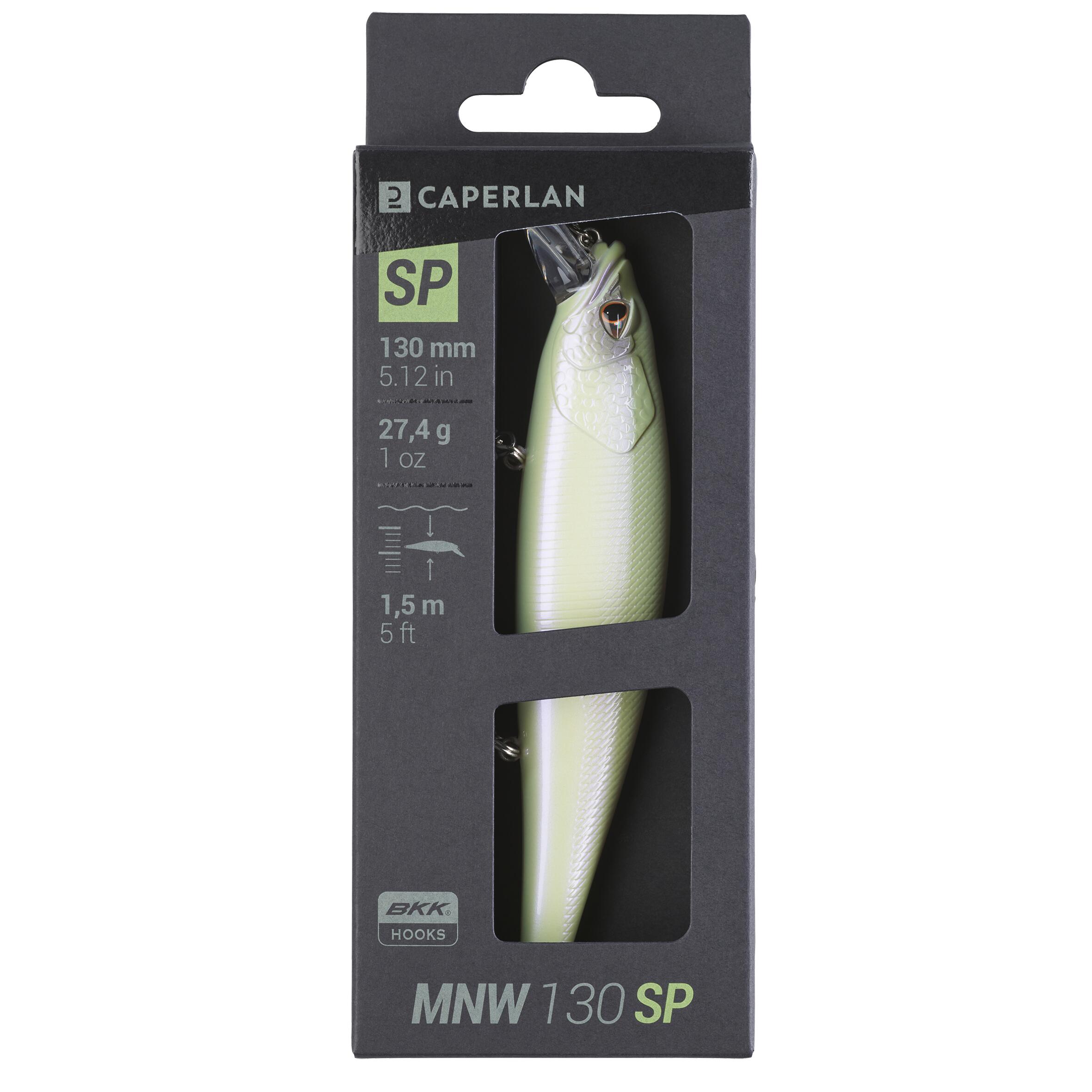 Minnow Jerkbait Hard Bait - WXM MNW 130 SP White - CAPERLAN