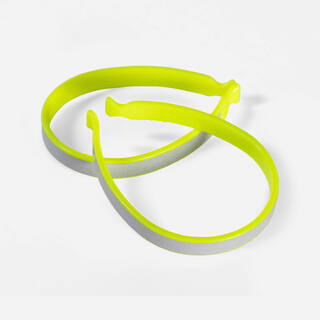 Trouser Clip Unisex 100 High Visibility Cycling Commuting Safety Leg Protection Reflective - Yellow