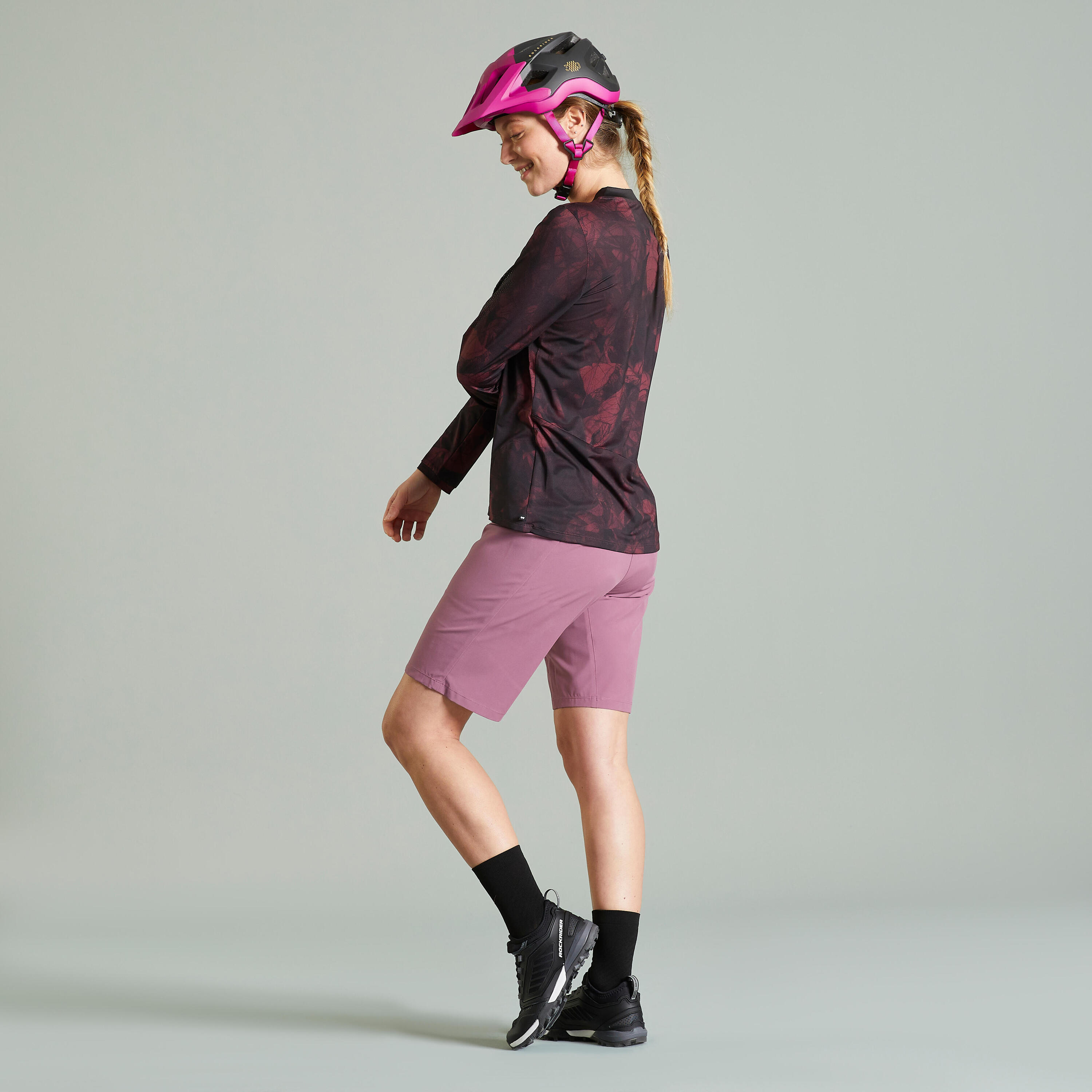 Women's Mountain Biking Shorts EXPL 700 - Pink 2/10