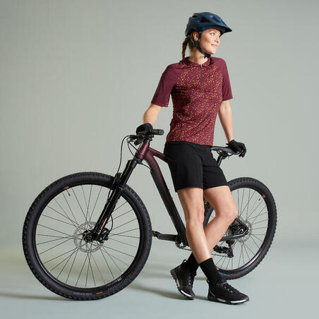 Шорти жіночі Expl 500 для гірського велоспорту чорні
