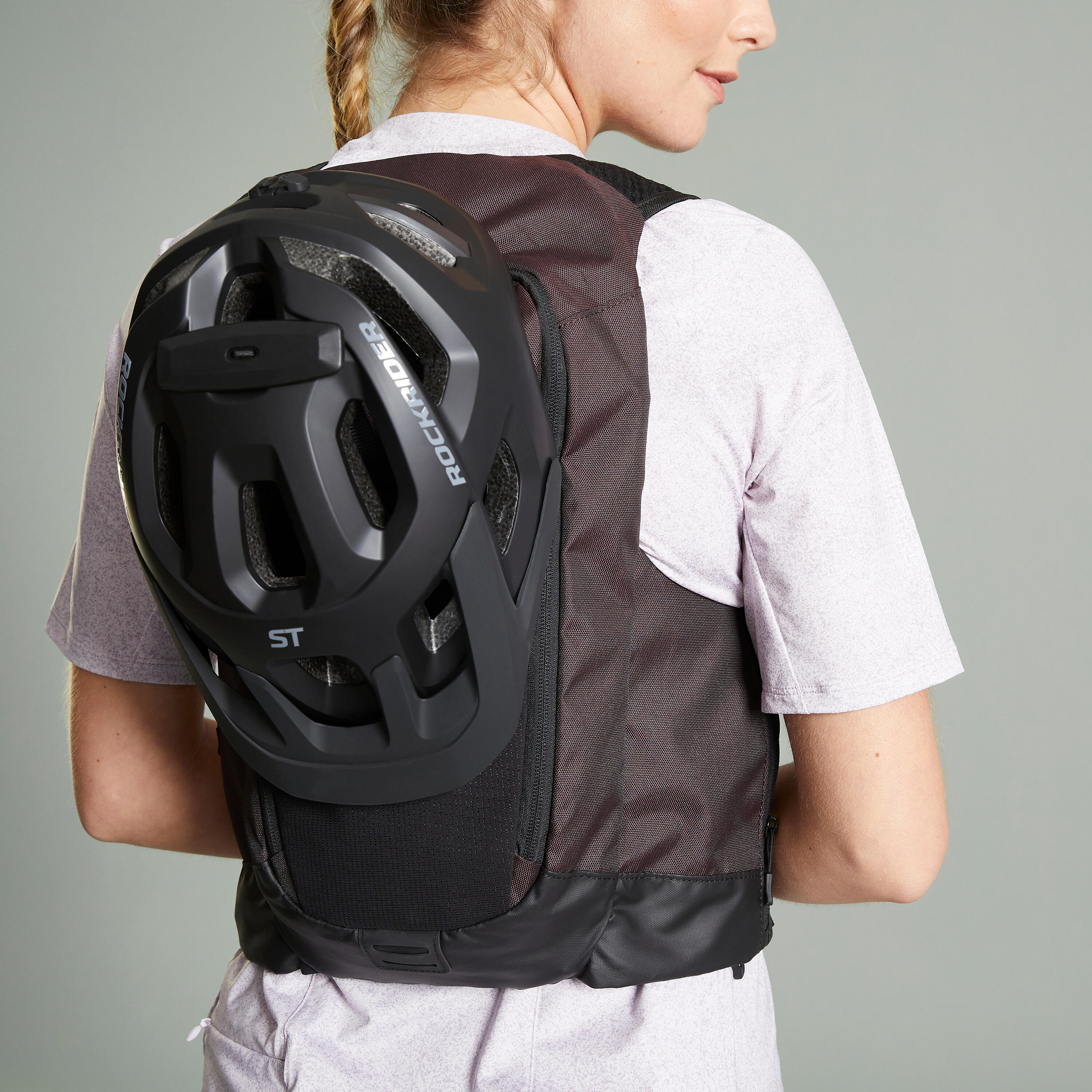 Mountain Bike Hydration Backpack Explore 7L/2L Water - Plum 18/18