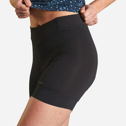 Sous short velo vtt confort 500 femme noir