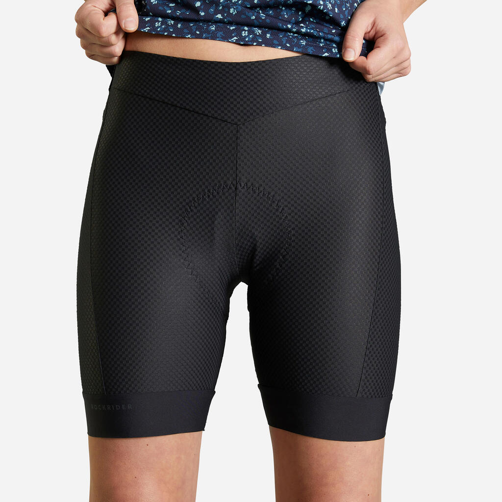 Črne ženske kolesarske podhlače COMFORT 900