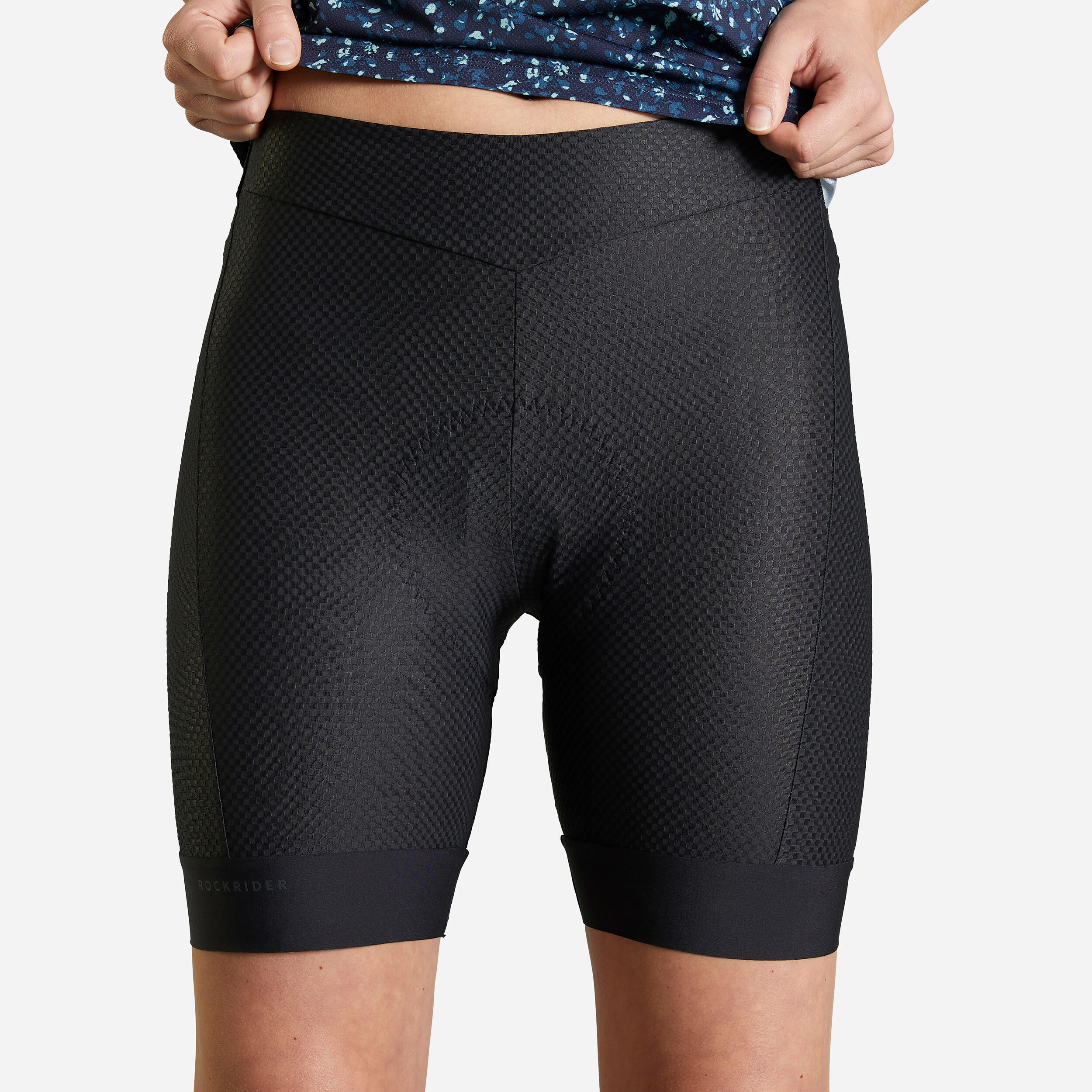 Women's Mountain Biking Undershorts Explore 700 - Black 1/8