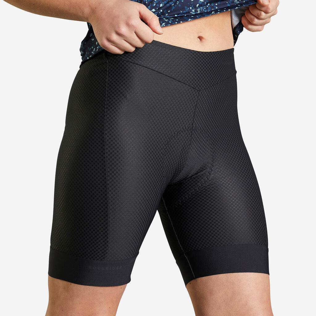 Women's Mountain Biking Undershorts Explore 700 - Black