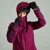 Women's Rainproof Mountain Biking Jacket EXPL 700- Plum