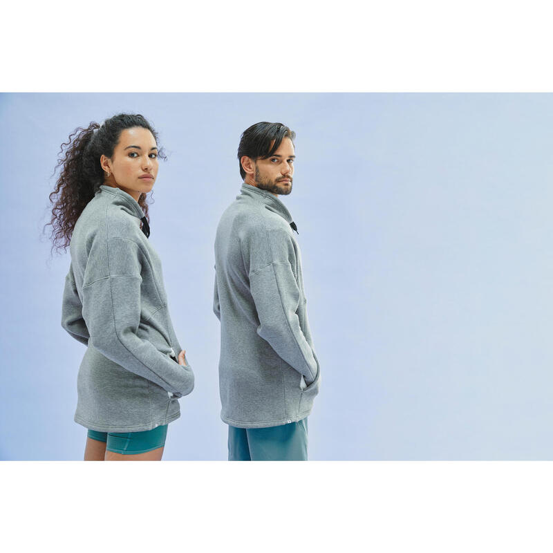 Sudadera Yoga Unisex Gris Cálida