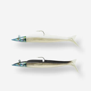 Fishing Soft Lure Sand Eel 150 18g - Black Back / White Back