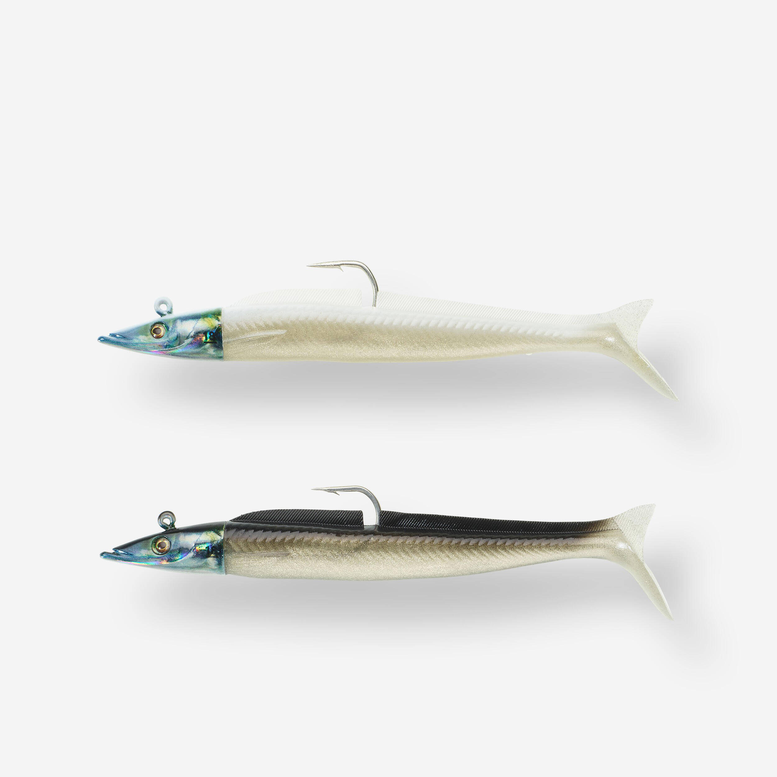 Fishing Soft Lure Sand Eel 150 18g - Black Back / White Back -  1