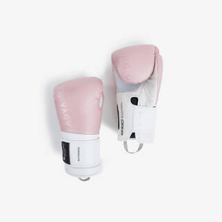 Adult Unisex Boxing Gloves with Impact Protection and Ventilated Fabric - Pink