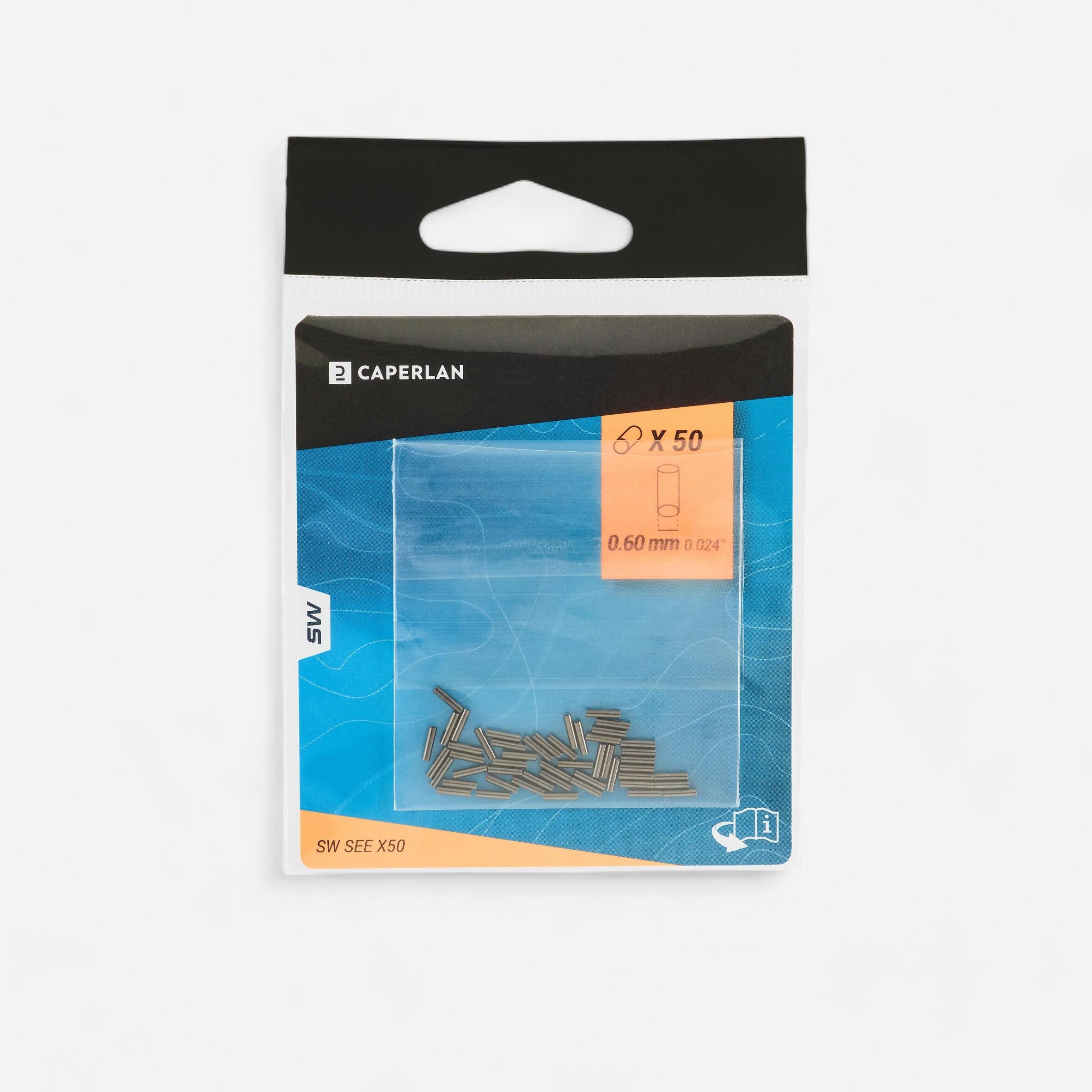 CAPERLAN Sleeves 0.6mm x50 p&#xEA;che en surfcasting -