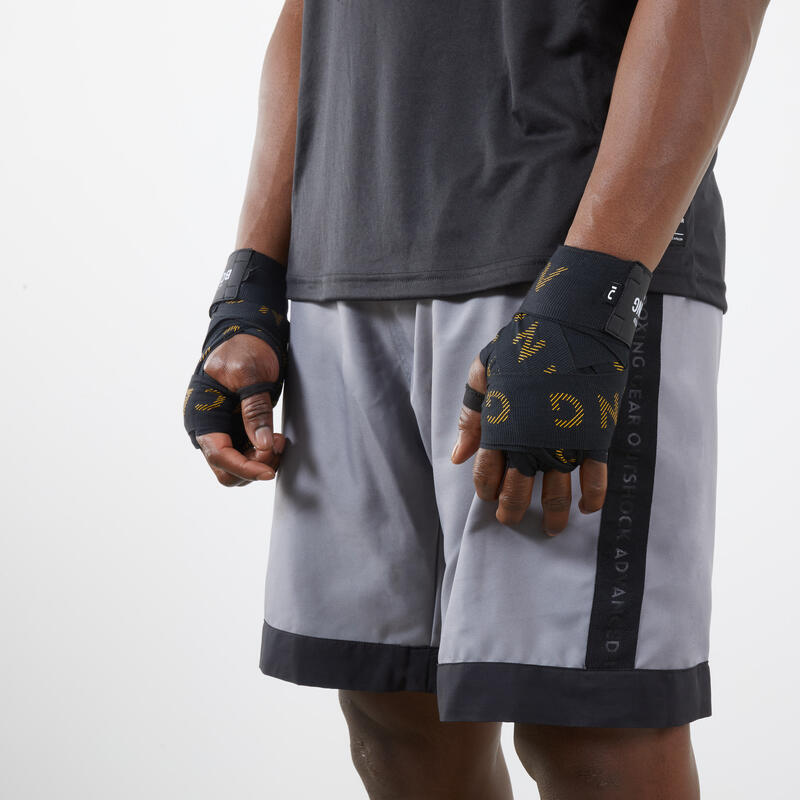 BANDES DE BOXE 4,5M NOIR/OR