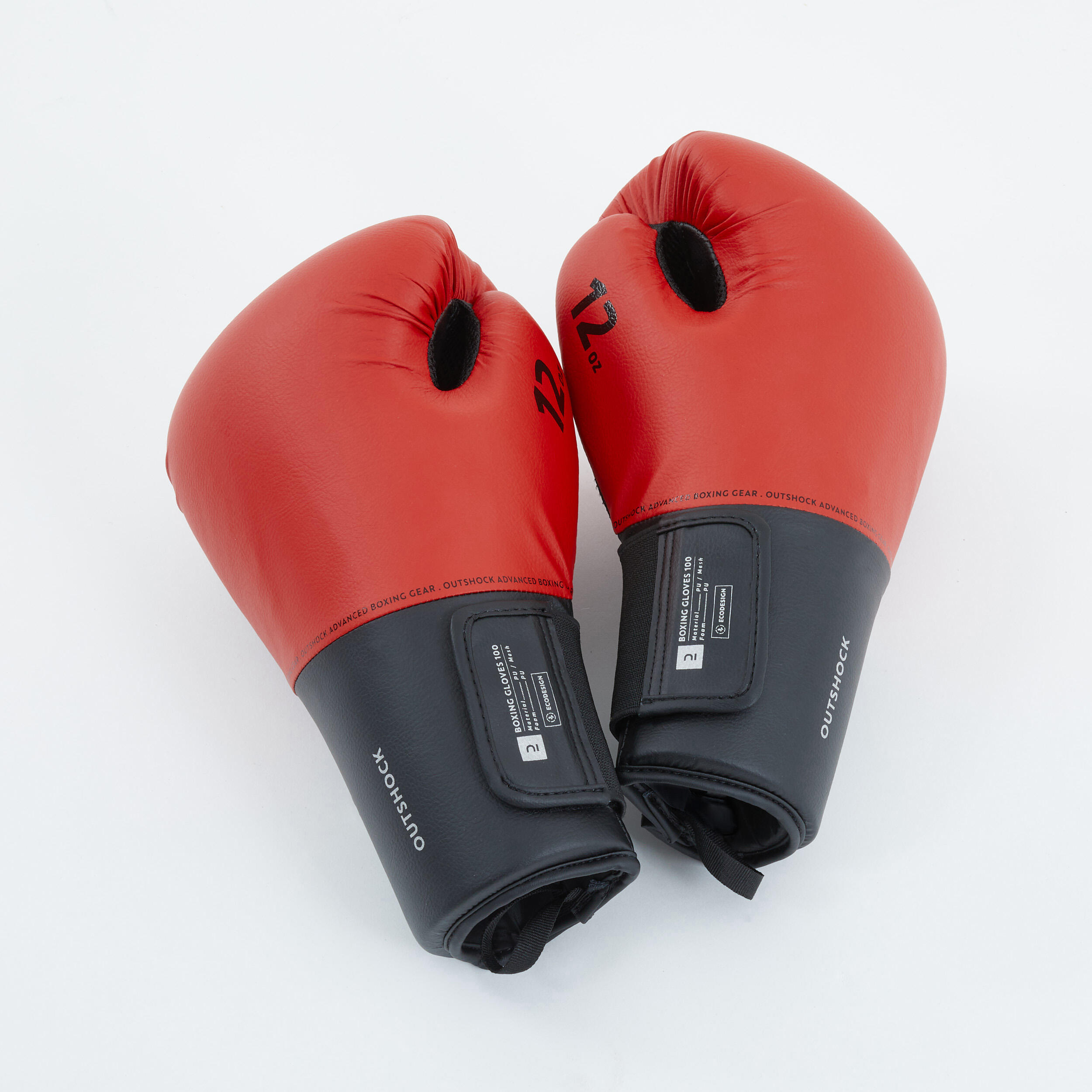 Boxing Gloves - 100 Red - OUTSHOCK