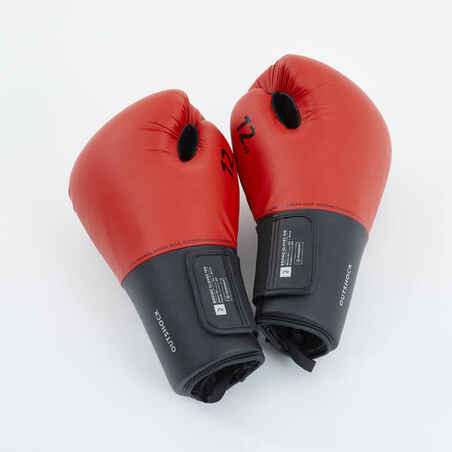 Γάντια πυγμαχίας 100 - Κόκκινο