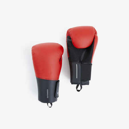 Guantes de boxeo Outshock 100 rojo