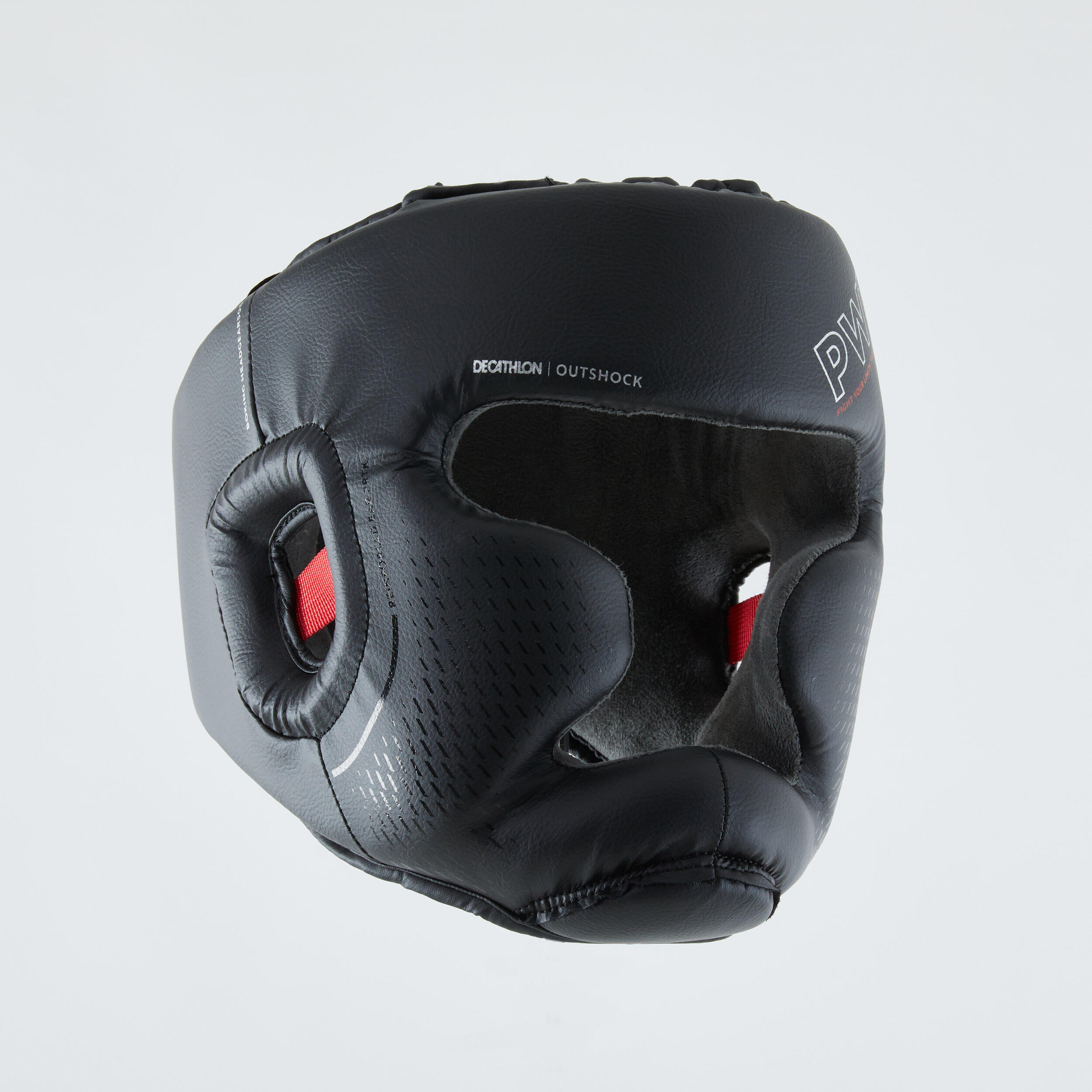 Adult Boxing Full Face Headguard 500 - Black - OUTSHOCK