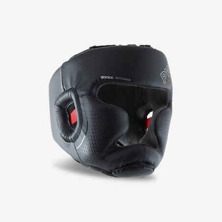 Adult Boxing Full Face Headguard 500 - Black