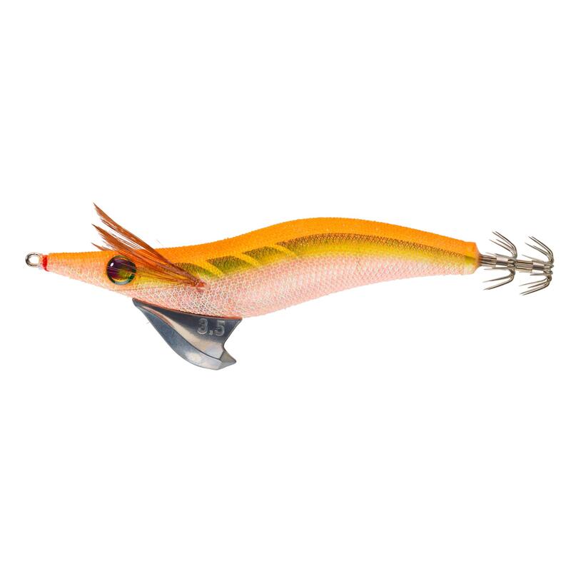 Squid jig zinkend shallow Ebika 3,5/135 fluo-oranje zeekat/inktvis