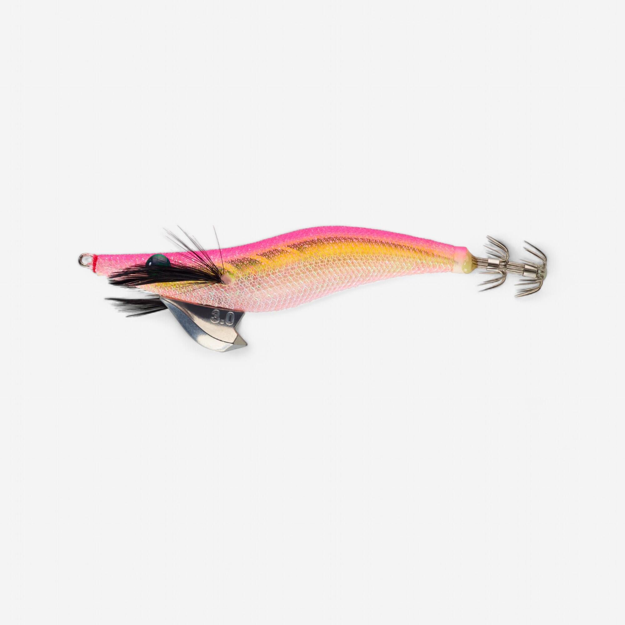 CAPERLAN Nástraha Turlutte potápavá shallow Ebika 3.0/120 Ružová fluo na sépie/kalmáre