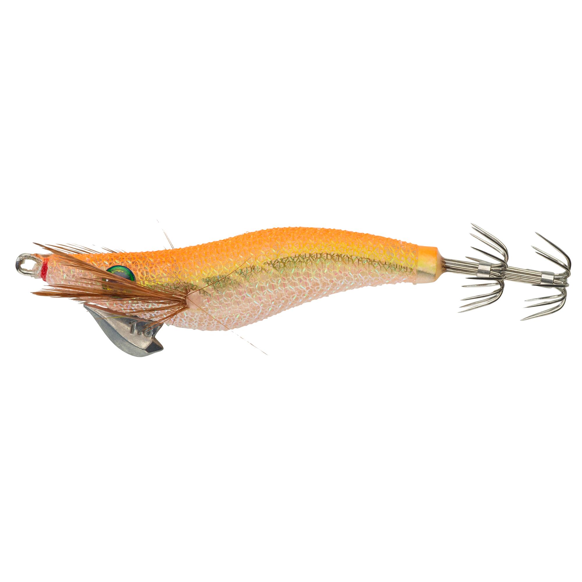 CAPERLAN Shallow Sinking Jig for Cuttlefish and Squid fishing EBIKA 1.8/85 - Neon Orange