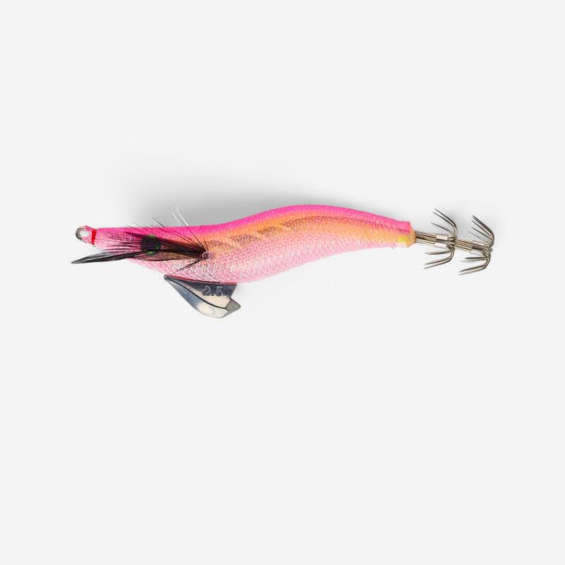 Squid jig voor vissen op zeekat/pijlinktvis Ebika 2,5/105 zinkend shallow roze