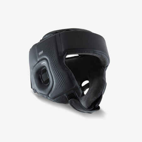 Casco de boxeo abierto adulto Outshock 900 negro