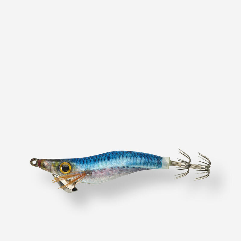 Turlutte coulante shallow EBIKA 1.8/85 Bleu sardine pêche des seiches / calamars