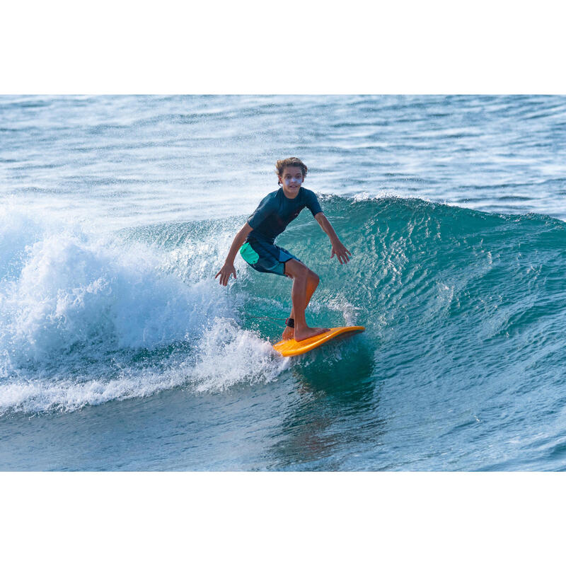 CALÇÕES de Surf 500 Rapaz azul preto