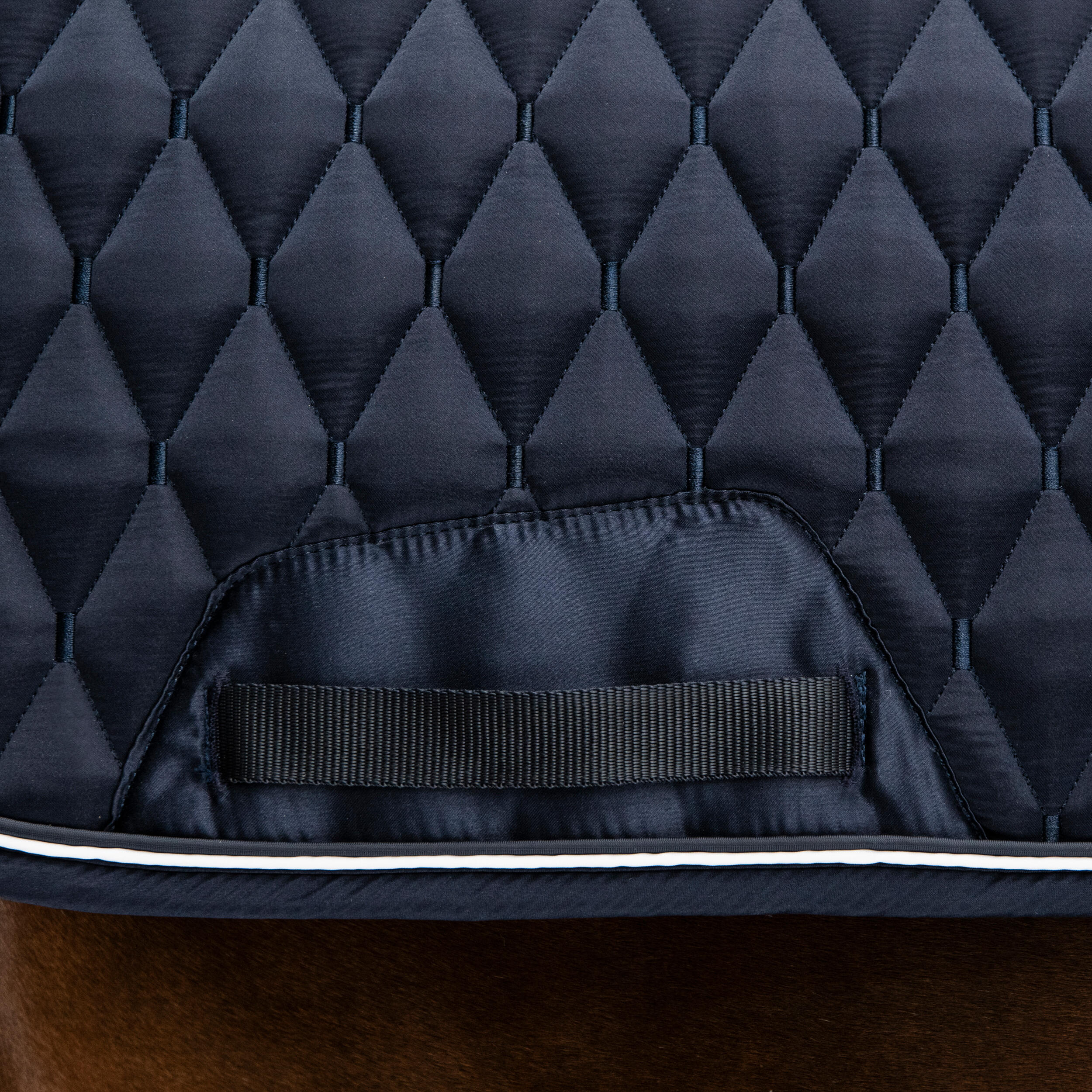 Horse Riding Dressage Saddle Cloth for Horse 900 - Navy 2/6