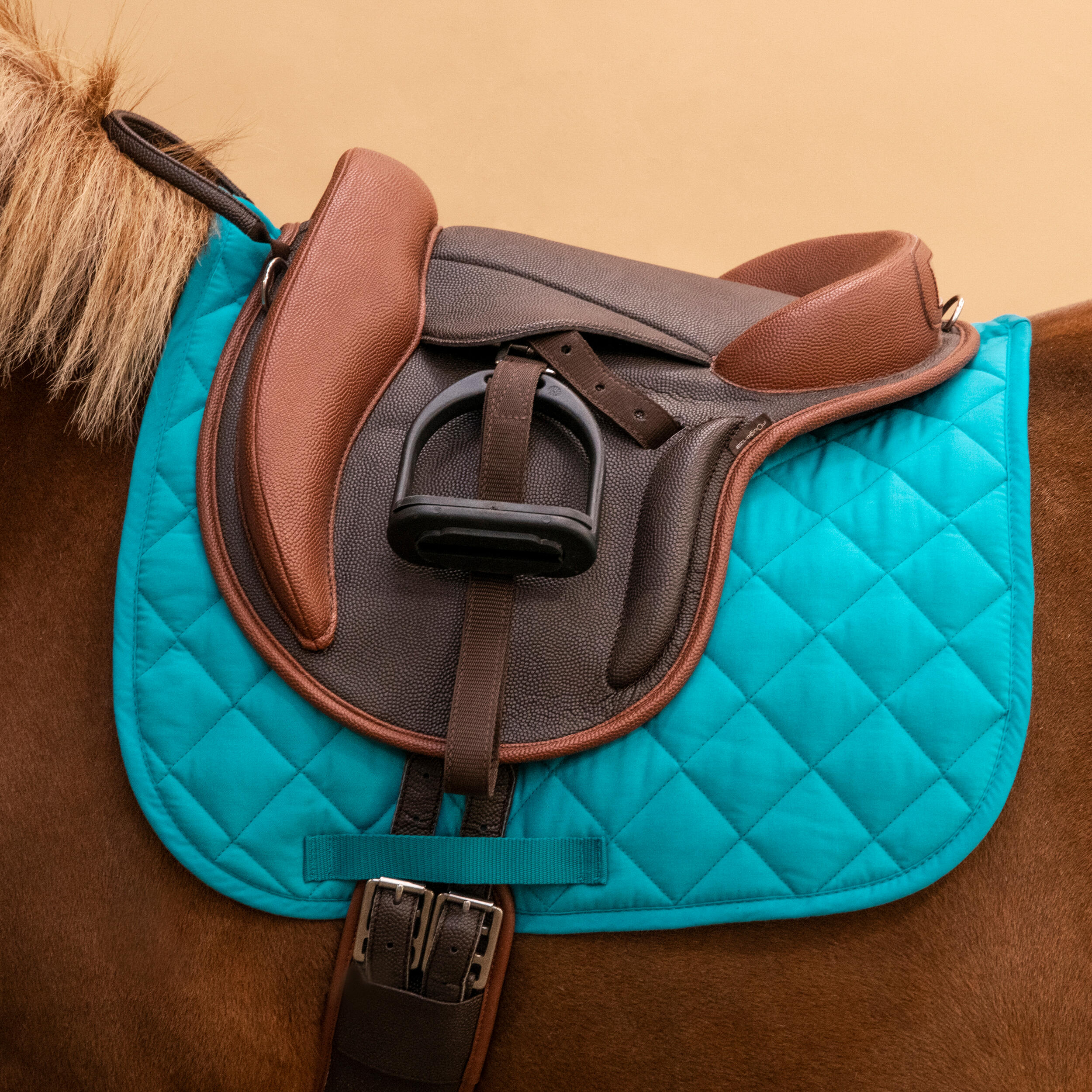 Horse Riding Saddle Cloth for Pony 100 - Teal 2/5