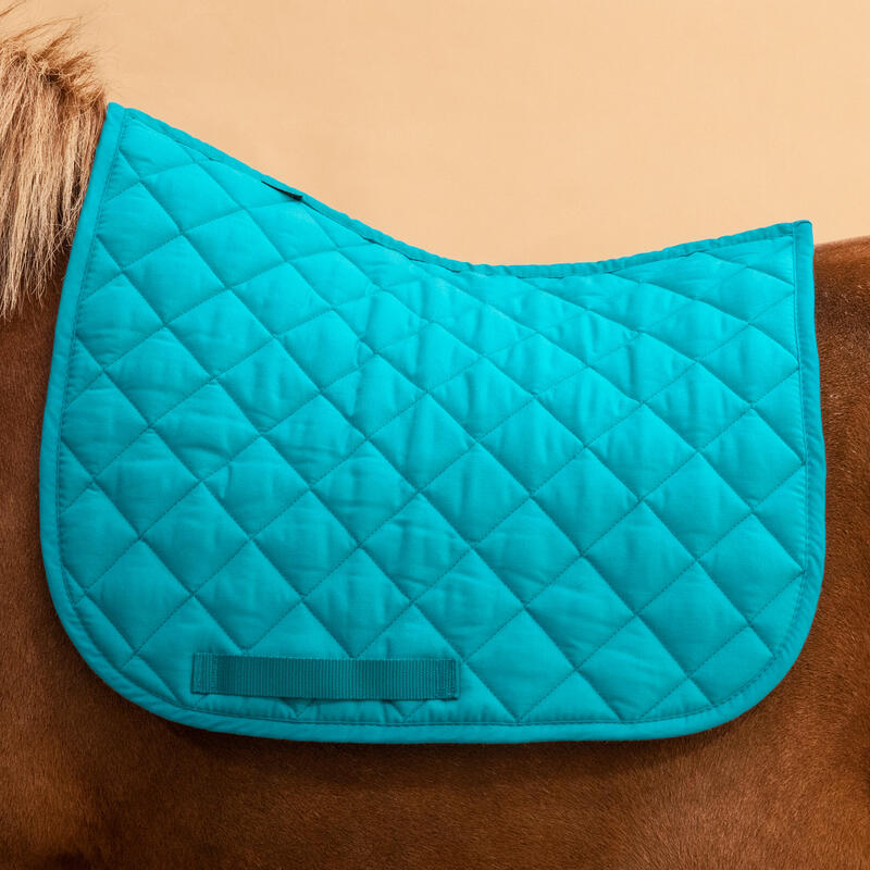 Horse Riding Saddle Cloth for Pony 100 Teal FOUGANZA Decathlon