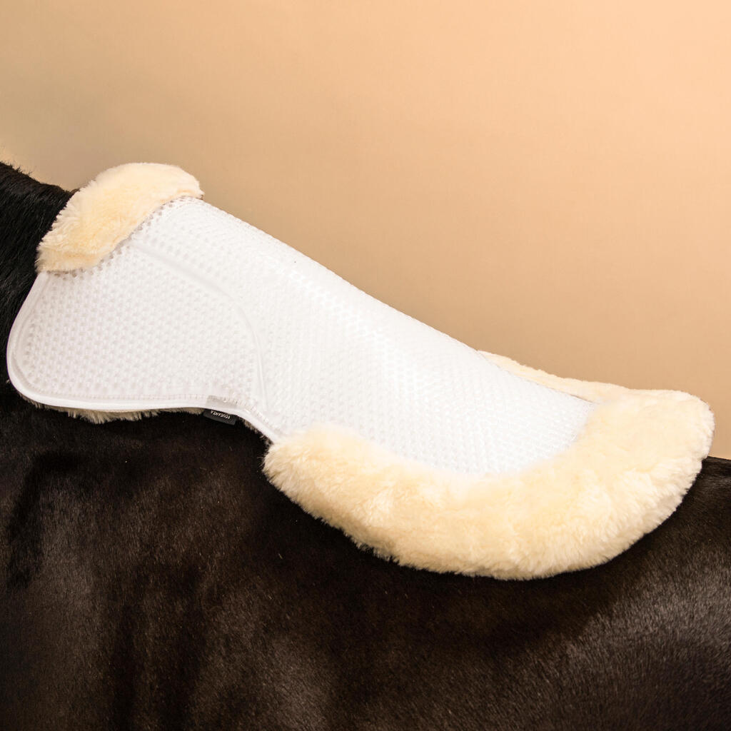 Pad polygel para caballo de equitación - Fouganza 500 beige