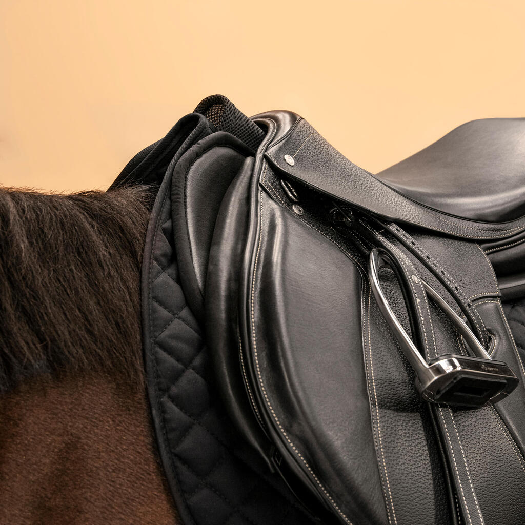 Zirgu/poniju jāšanas sporta putu seglu paliktnis “100”, melns