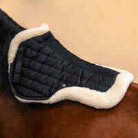Synthetic Sheepskin Saddle Pad 900 - Black