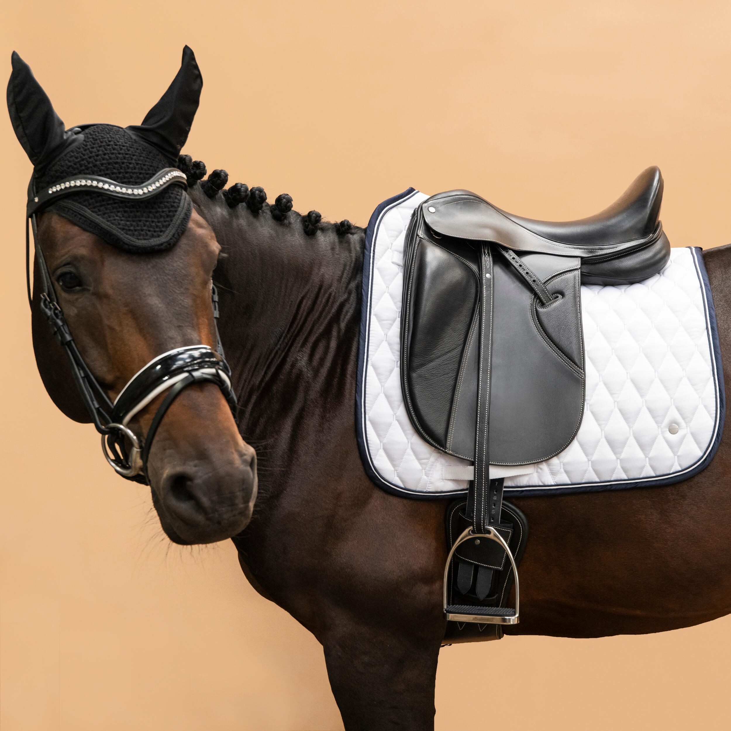 Horse Dressage Saddle Cloth 900 - White 8/10