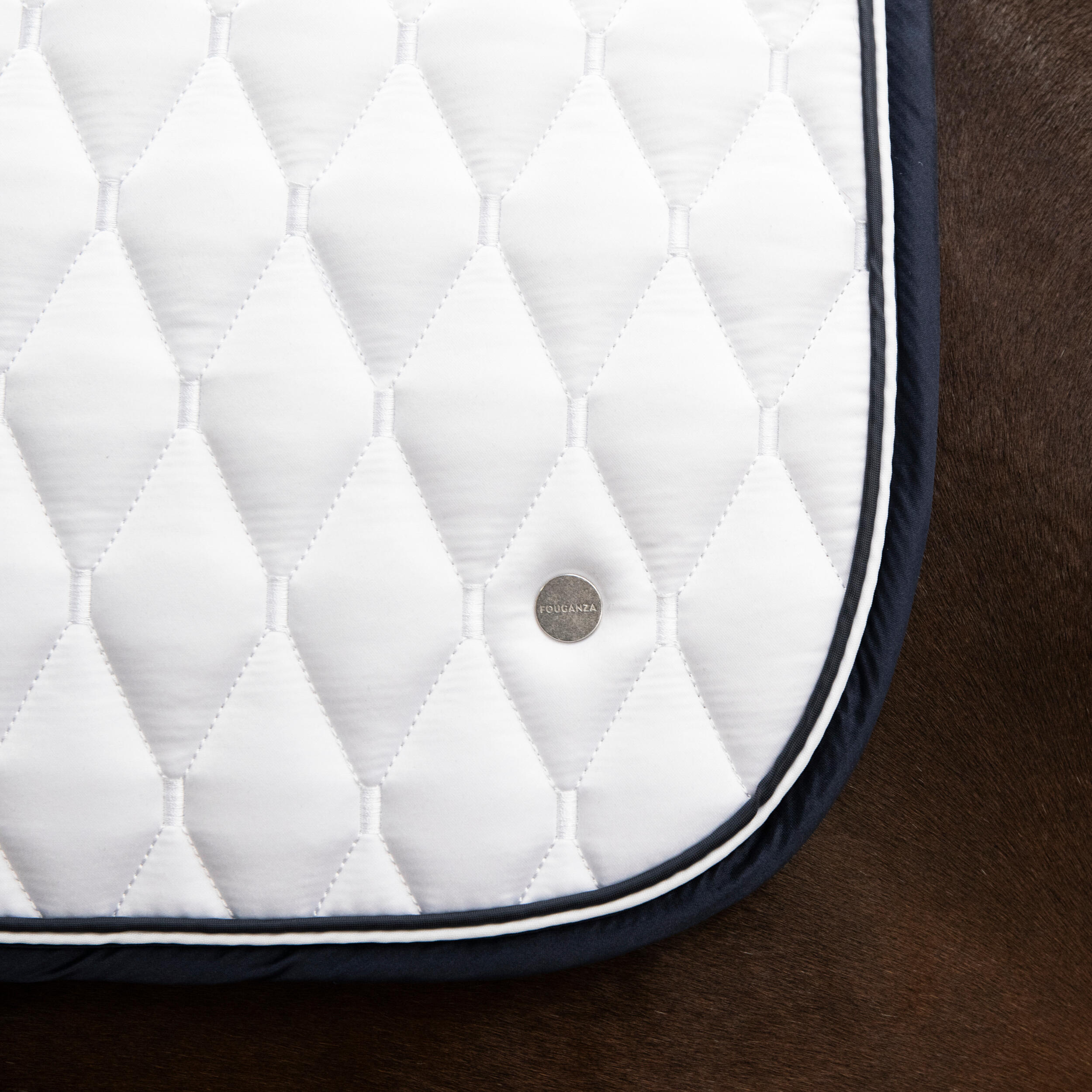 Horse Dressage Saddle Cloth 900 - White 3/10