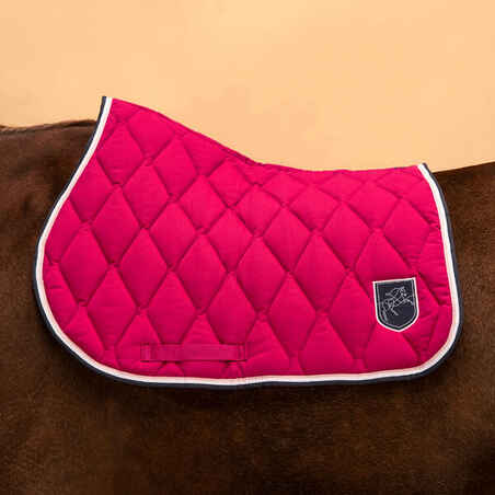 Horse & Pony Saddle Cloth 500 - Cardinal Pink