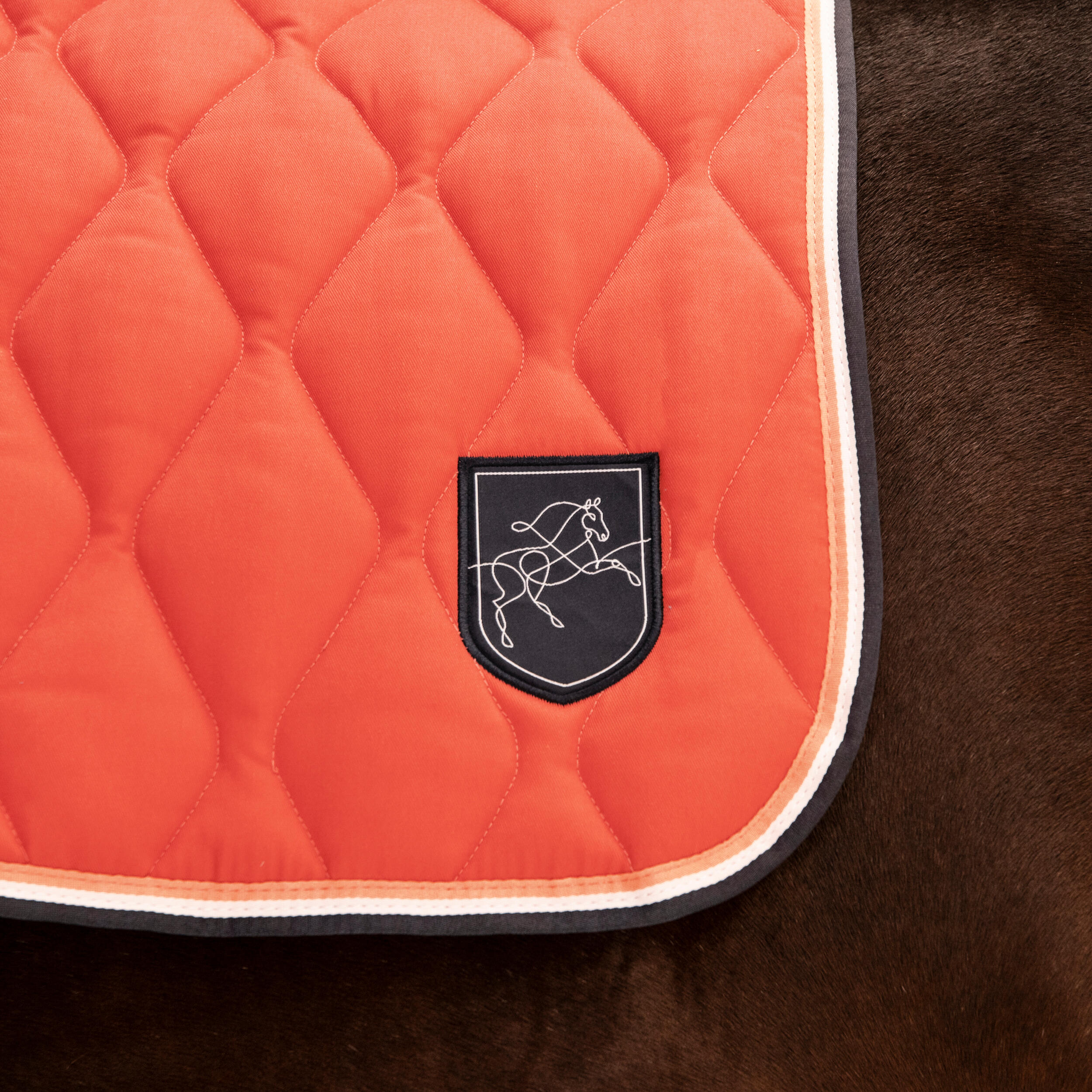 Horse & Pony Saddle Cloth 500 - Terra Cotta 4/8