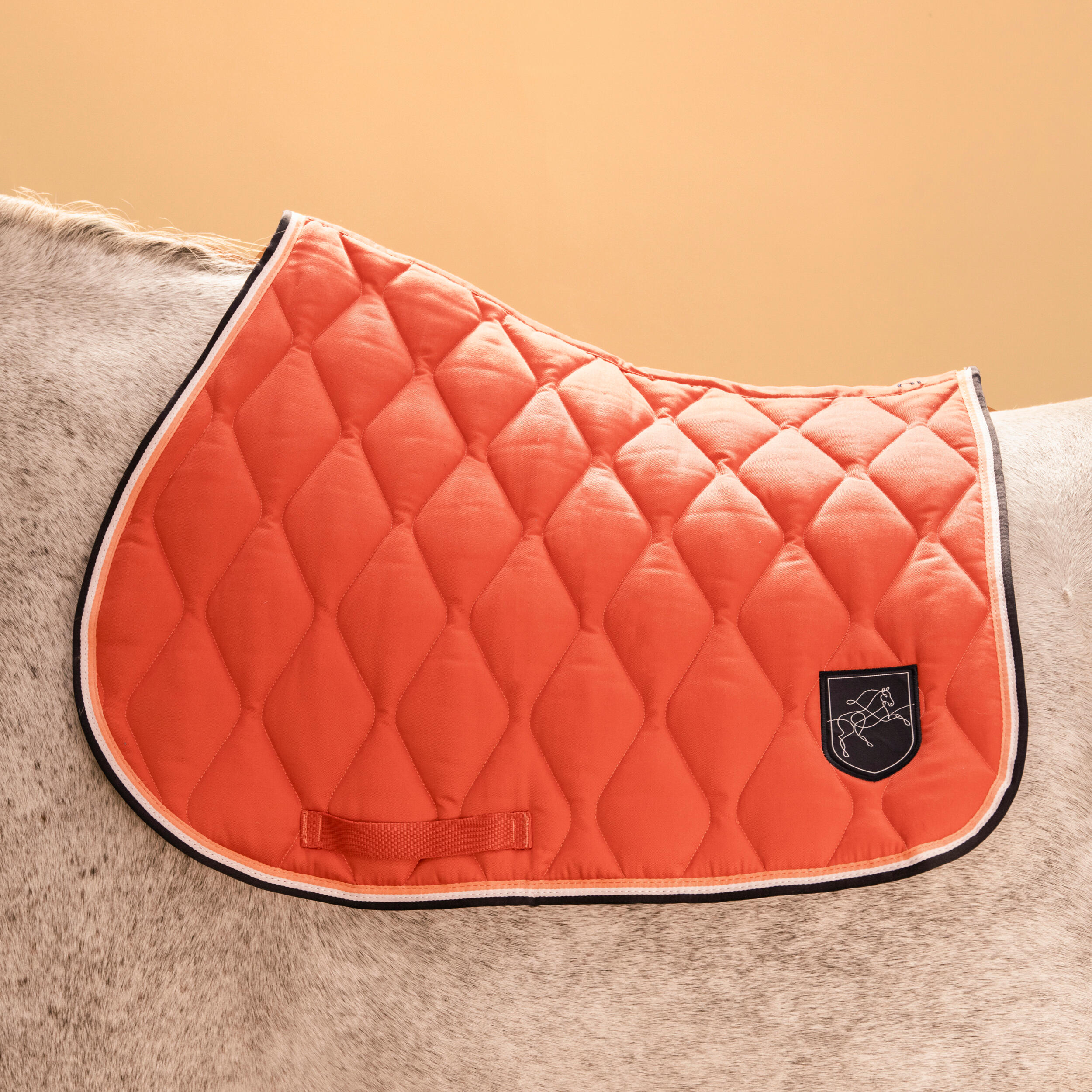 Horse & Pony Saddle Cloth 500 - Terra Cotta 6/8