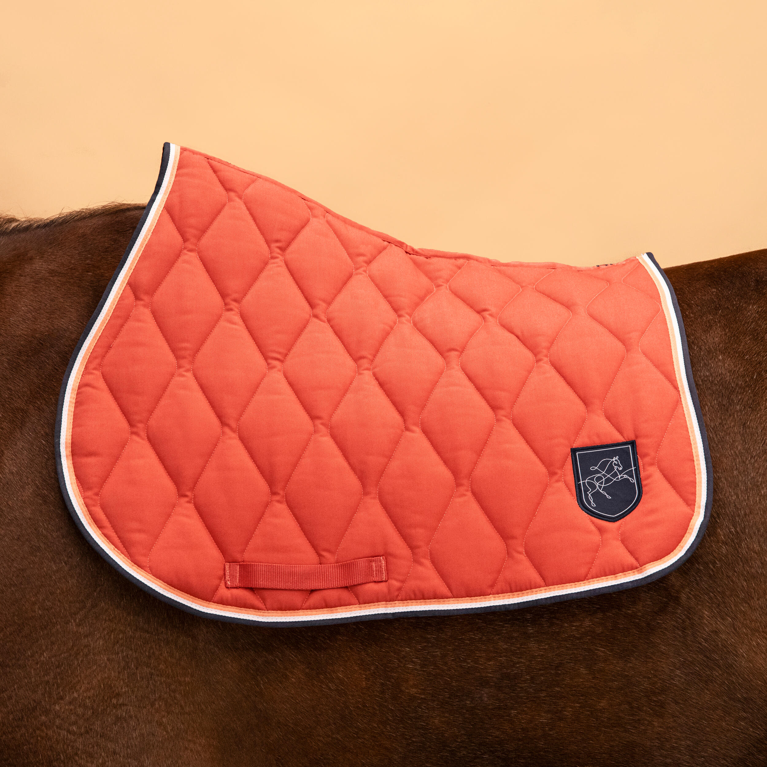 Horse & Pony Saddle Cloth 500 - Terra Cotta 7/8