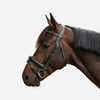Zirgu jāšanas ādas iemaukti ar franču deguna siksnu “900”, melni ar rotājumiem