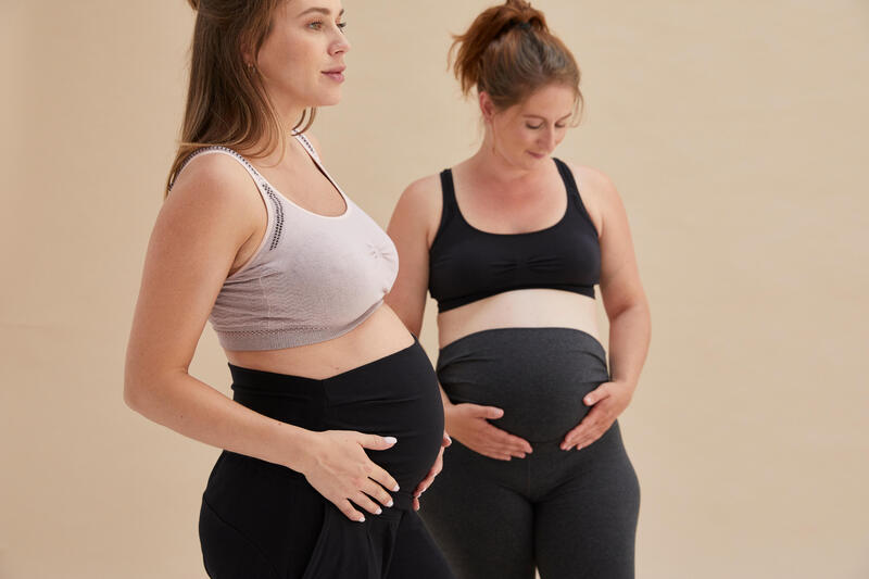 Zwangersschapsbroek voor zachte yoga zwart