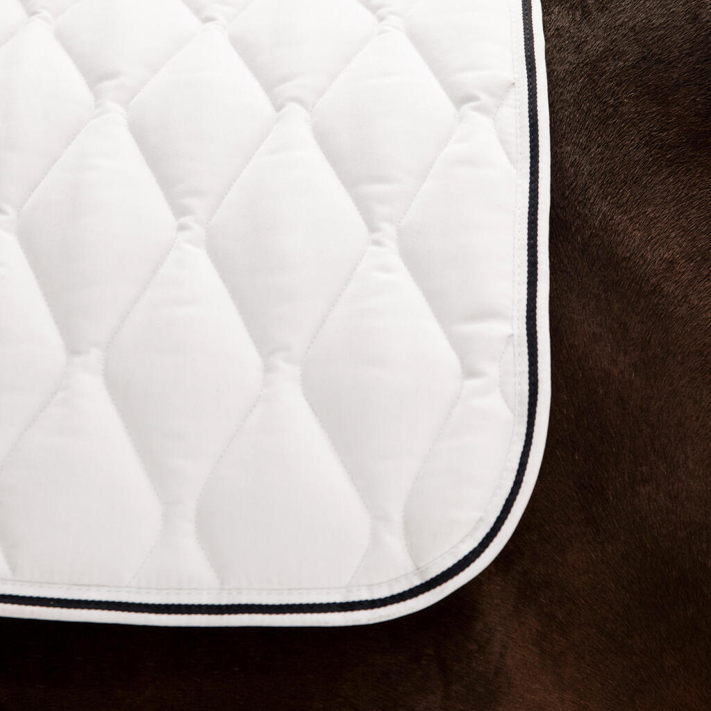Show Saddle Cloth For Horse/Pony 500 - White