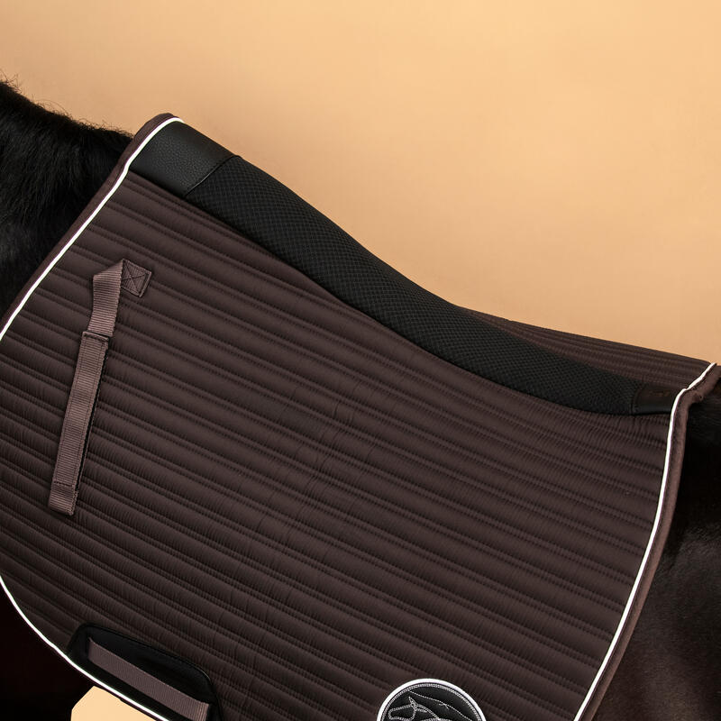 Tapis de selle équitation Cheval et Poney - 900 marron